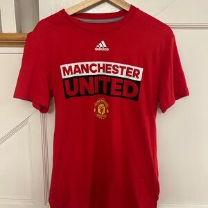Manchester United Adidas Climalite Red T-shirt Men’s Small